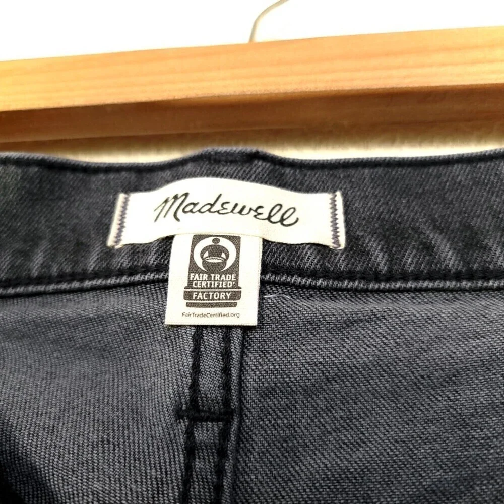 NEW Madewell 90s Perfect Vintage Mom Jean Connell Wash Ripped Edition 26 Gray